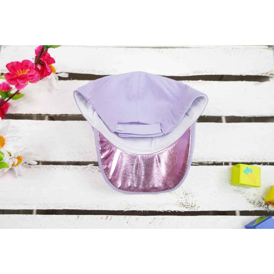 CZAPKA Z DASZKIEM dziewczęca fioletowa G