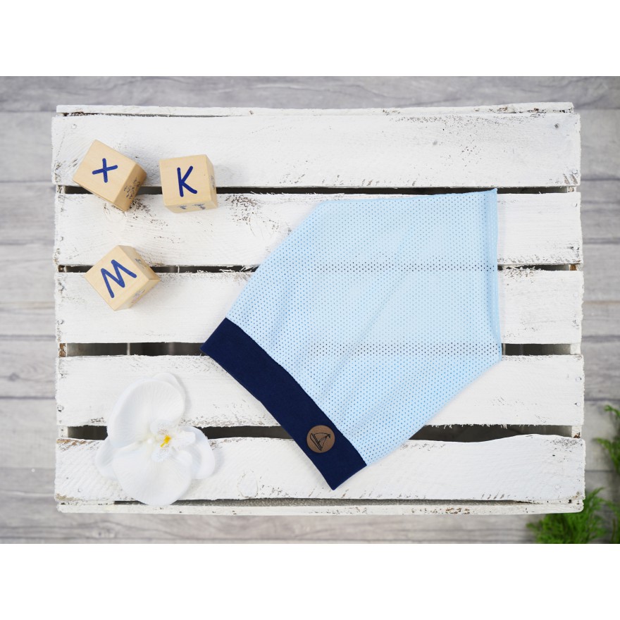 Niebiesko- granatowa czapka CHUSTA ŻAGIEL czapeczka przeciw poceniu się głowy LATO