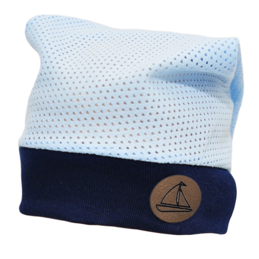 Niebiesko- granatowa czapka CHUSTA ŻAGIEL czapeczka przeciw poceniu się głowy LATO