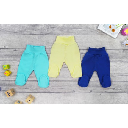 WCZEŚNIAK 3pak PÓŁŚPIOCHY bezuciskowe żółty lazur chabrowy