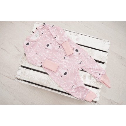 Pudrowy pajac bez stópek RAMPERS w misie pajacyk rosnący wz.339