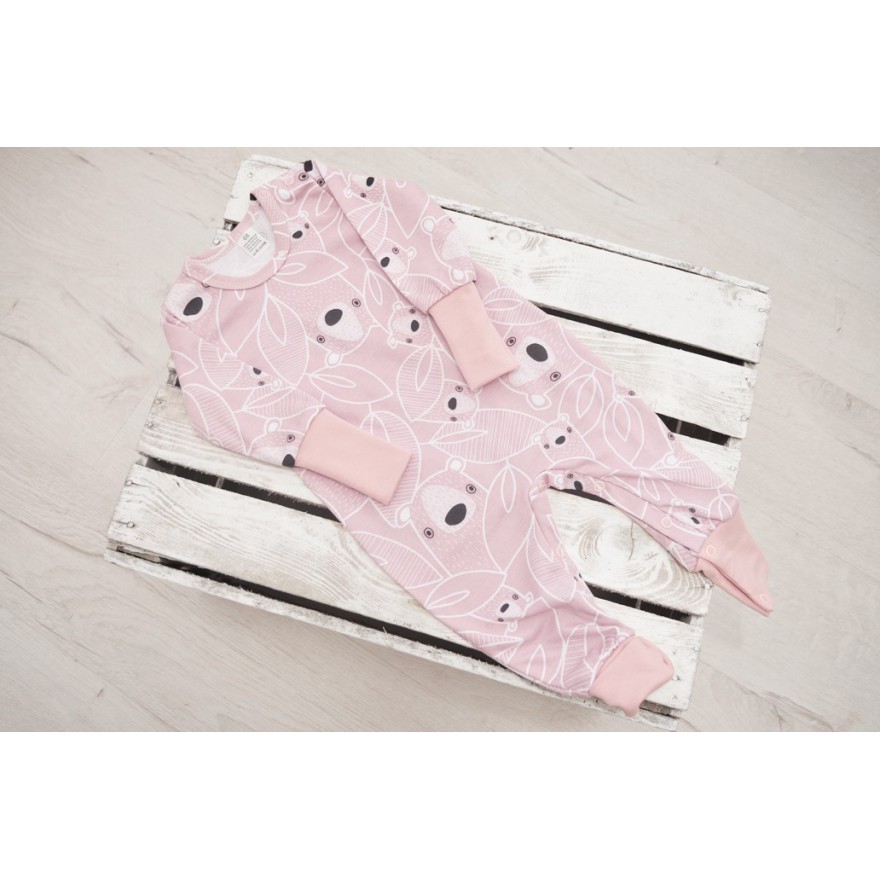 Pudrowy pajac bez stópek RAMPERS w misie pajacyk rosnący wz.339