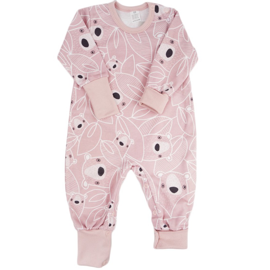 Pudrowy pajac bez stópek RAMPERS w misie pajacyk rosnący wz.339