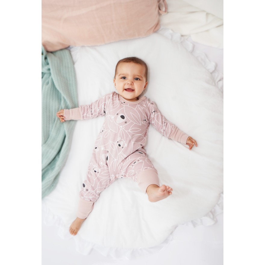 Pudrowy pajac bez stópek RAMPERS w misie pajacyk rosnący wz.339