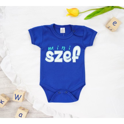 BODY Mini Szef chabrowy wzór 397 krótki rękaw