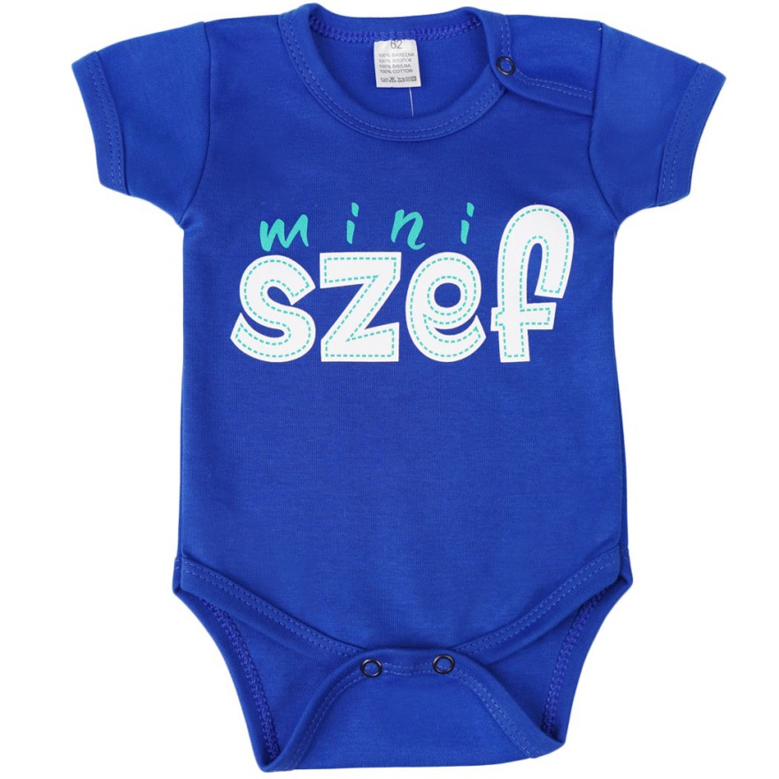 BODY Mini Szef chabrowy wzór 397 krótki rękaw