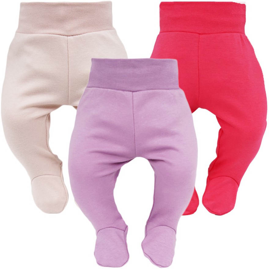 3pak PÓŁŚPIOCHY bezuciskowe malinowy wrzosowy pudrowy