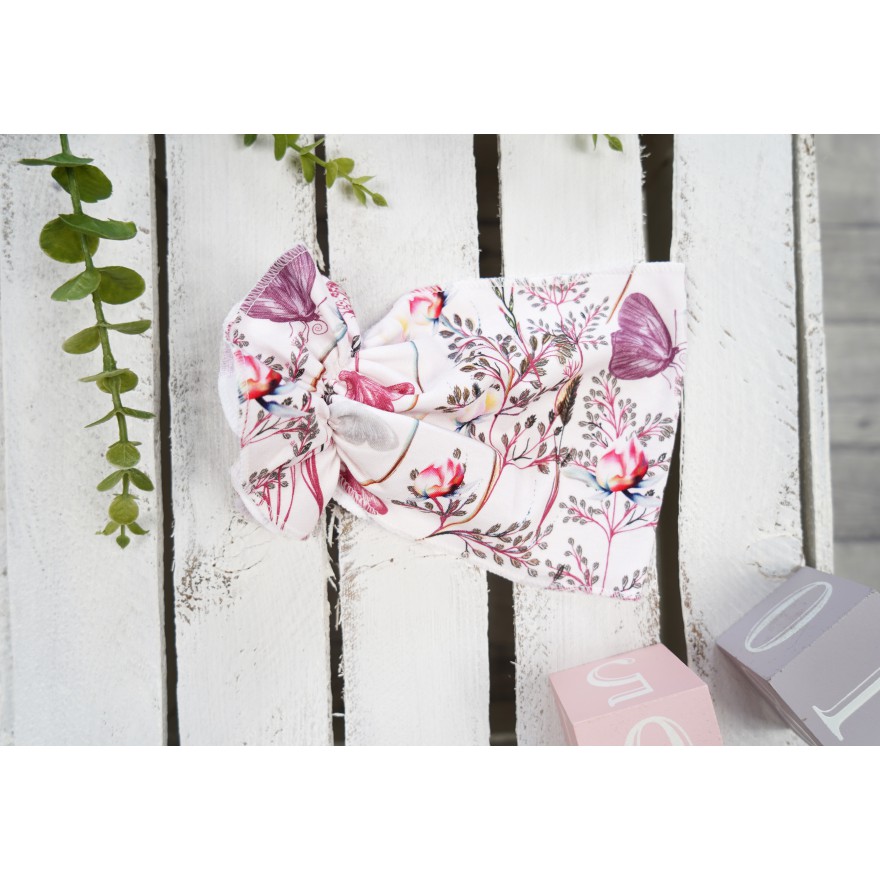 OPASKA dziewczęca TURBAN kolorowa w kwiaty