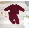 Bordowy komplet DRES dziewczęcy bluza i spodnie