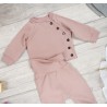 Brudny róż komplet DRES dziewczęcy bluza i spodnie
