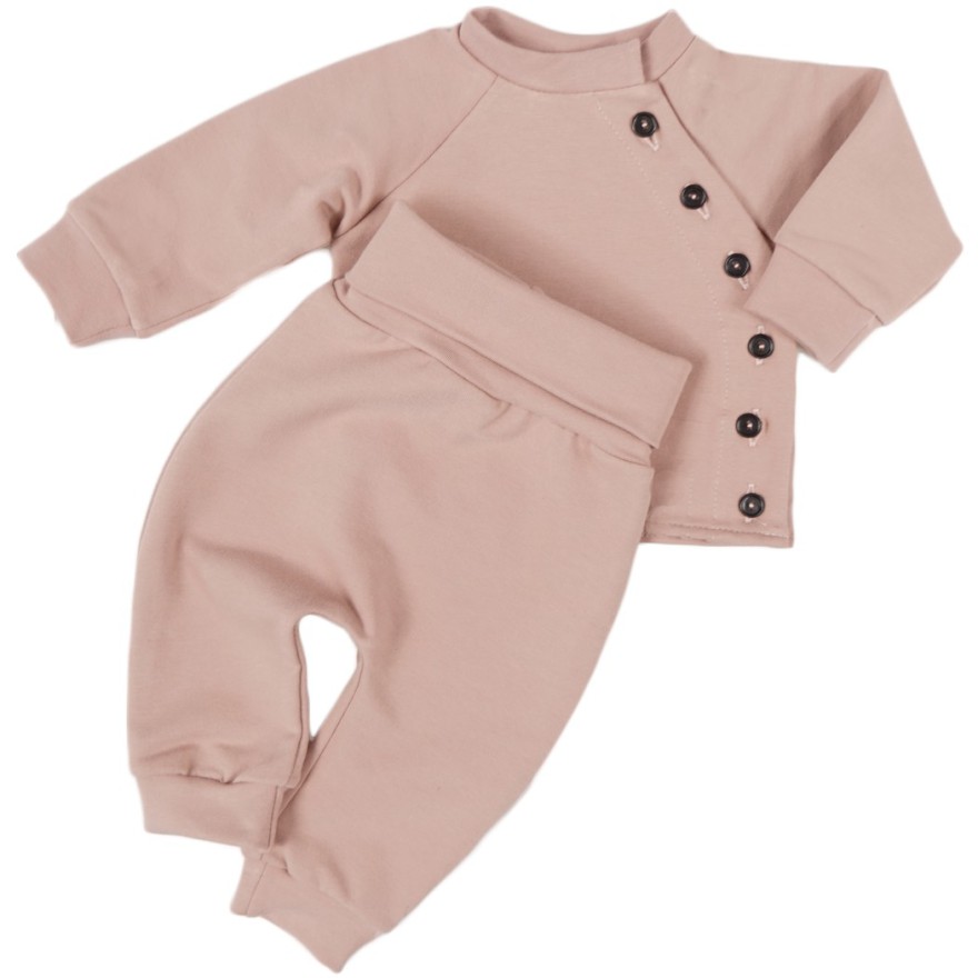 Brudny róż komplet DRES dziewczęcy bluza i spodnie