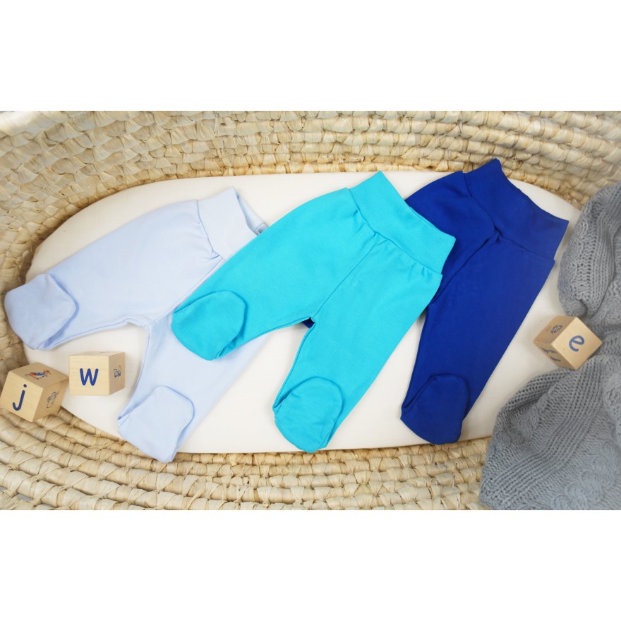 WCZEŚNIAK 3pak PÓŁŚPIOCHY bezuciskowe j. niebieski lazur chabrowy