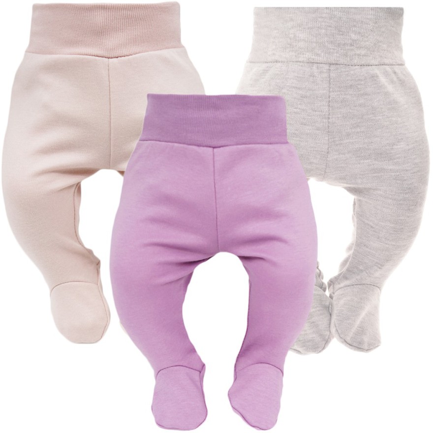 WCZEŚNIAK 3pak PÓŁŚPIOCHY bezuciskowe szary wrzosowy różowy