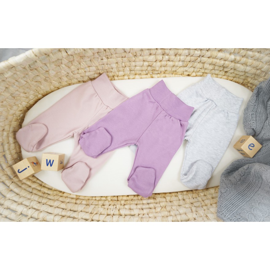 WCZEŚNIAK 3pak PÓŁŚPIOCHY bezuciskowe szary wrzosowy różowy