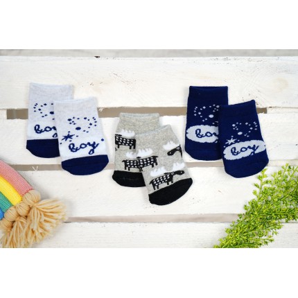 3pak SKARPETKI frotte ciepłe skarpety chłopięce C-43 BOY