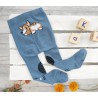 RAJSTOPY do RACZKOWANIA niebieskie pies POTRÓJNY ABS! wzór 557