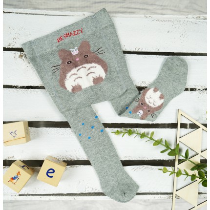 RAJSTOPY niemowlęce szare z chomikiem wzór 598