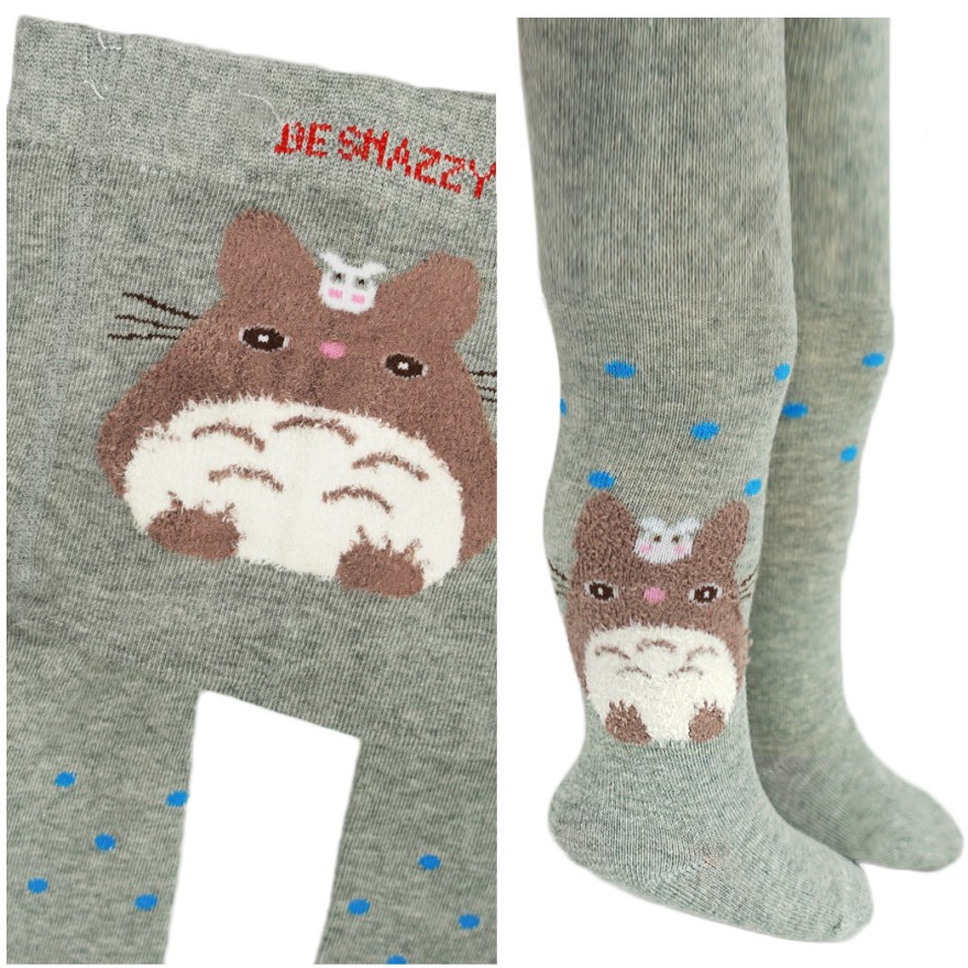 RAJSTOPY niemowlęce szare z chomikiem wzór 598