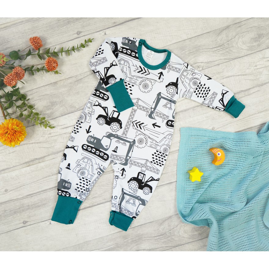 Pajac bez stópek RAMPERS butelka w koparki pajacyk rosnący 386b