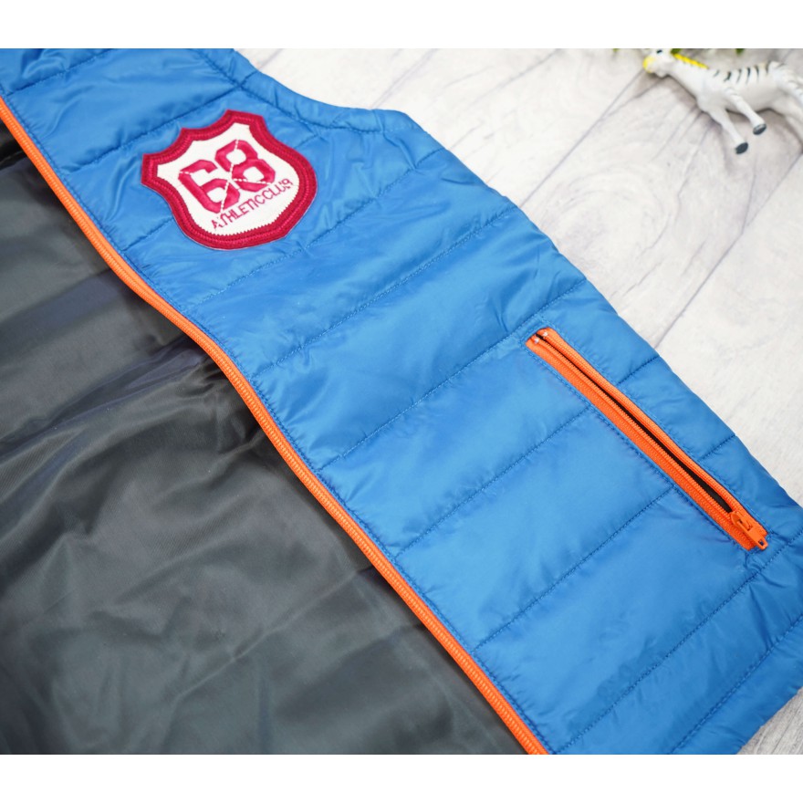 Niebieska KAMIZELKA bezrękawnik pikowany 68 Athletic Club