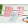 3 PAK SKARPETKI z ABS LODY skarpety dziewczęce D-49