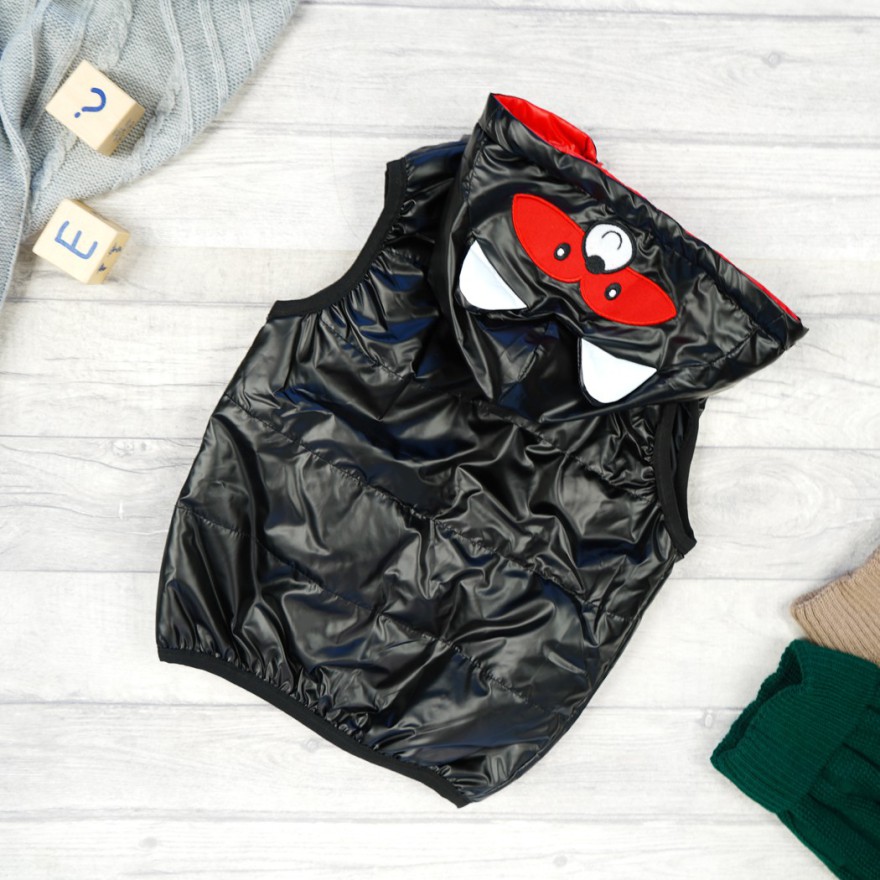 Czarna KAMIZELKA bezrękawnik SZOP nice1996by metalik