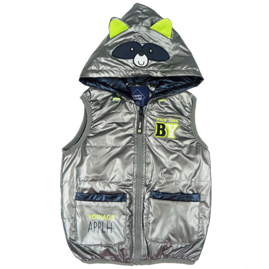 Szara KAMIZELKA bezrękawnik SZOP nice1996by metalik