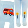 RAJSTOPY dziecięce błękitne z autem wzór 635