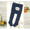RAJSTOPY dziecięce granatowe z pieskiem wzór 636
