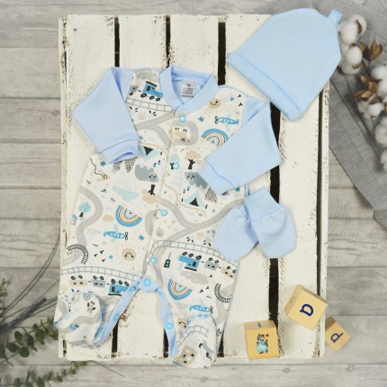 WYPRAWKA WCZEŚNIAK do szpitala 5 części niebieska historyjka