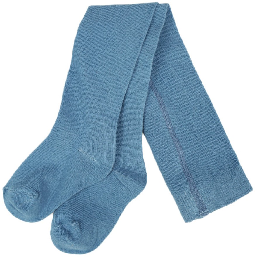 Niebieskie RAJSTOPY bawełniane gładkie