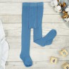 Niebieskie RAJSTOPY bawełniane gładkie