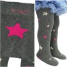 RAJSTOPY dziewczęce grafitowe w gwiazdki wzór 640