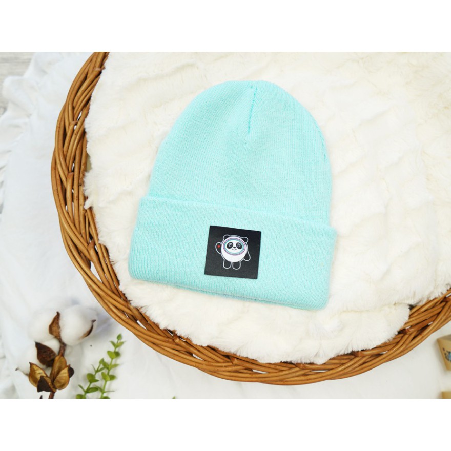 Miętowa CZAPKA dziecięca NEON