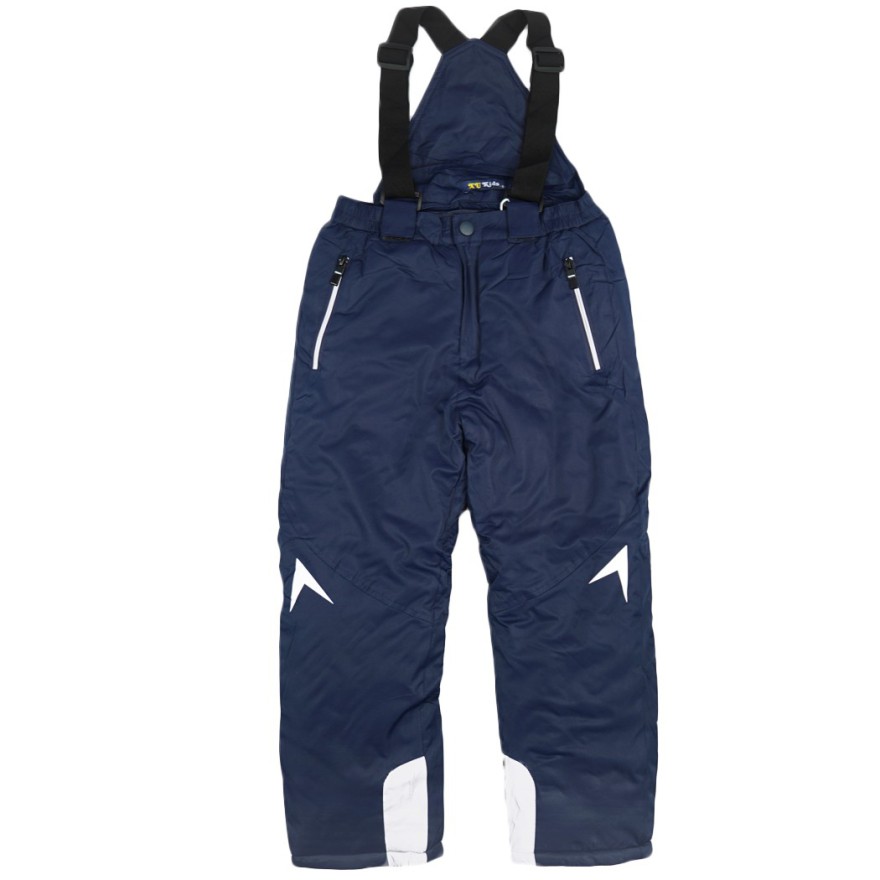 SPODNIE NARCIARSKIE zimowe GRANATOWE z odblaskami