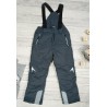 SPODNIE NARCIARSKIE zimowe GRAFITOWE z odblaskami