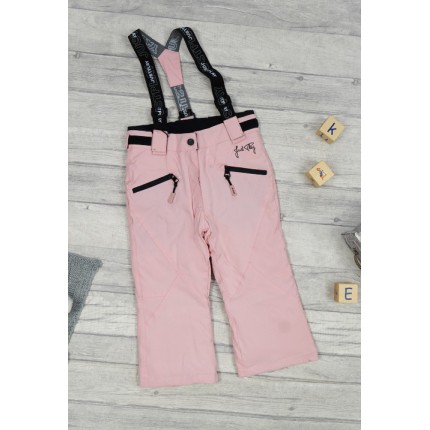SPODNIE NARCIARSKIE zimowe JASNY RÓŻ justplay