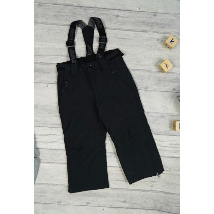 SPODNIE NARCIARSKIE zimowe CZARNE justplay
