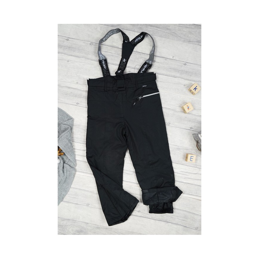 SPODNIE NARCIARSKIE zimowe CZARNE justplay