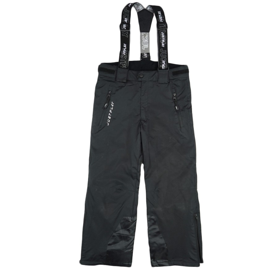 SPODNIE NARCIARSKIE zimowe CZARNE justplay