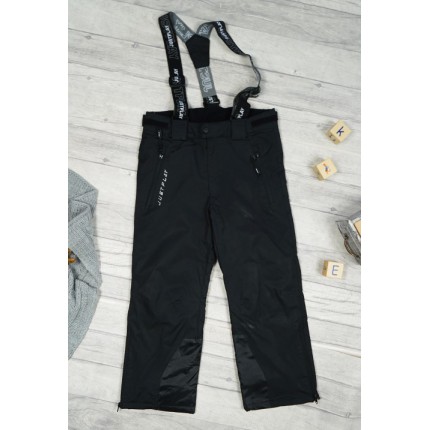SPODNIE NARCIARSKIE zimowe CZARNE justplay
