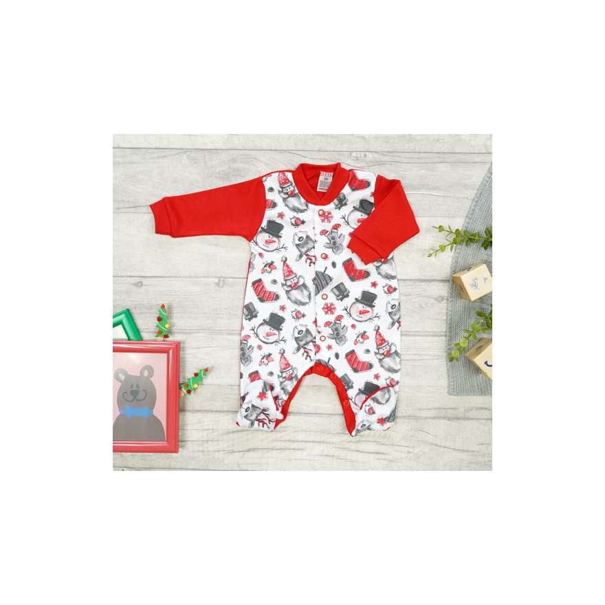 WCZEŚNIAK pajac pajacyk czerwony świeta wzór 415