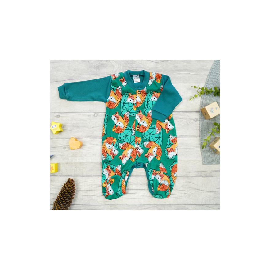 WCZEŚNIAK pajac pajacyk butelkowy w liski wzór 416