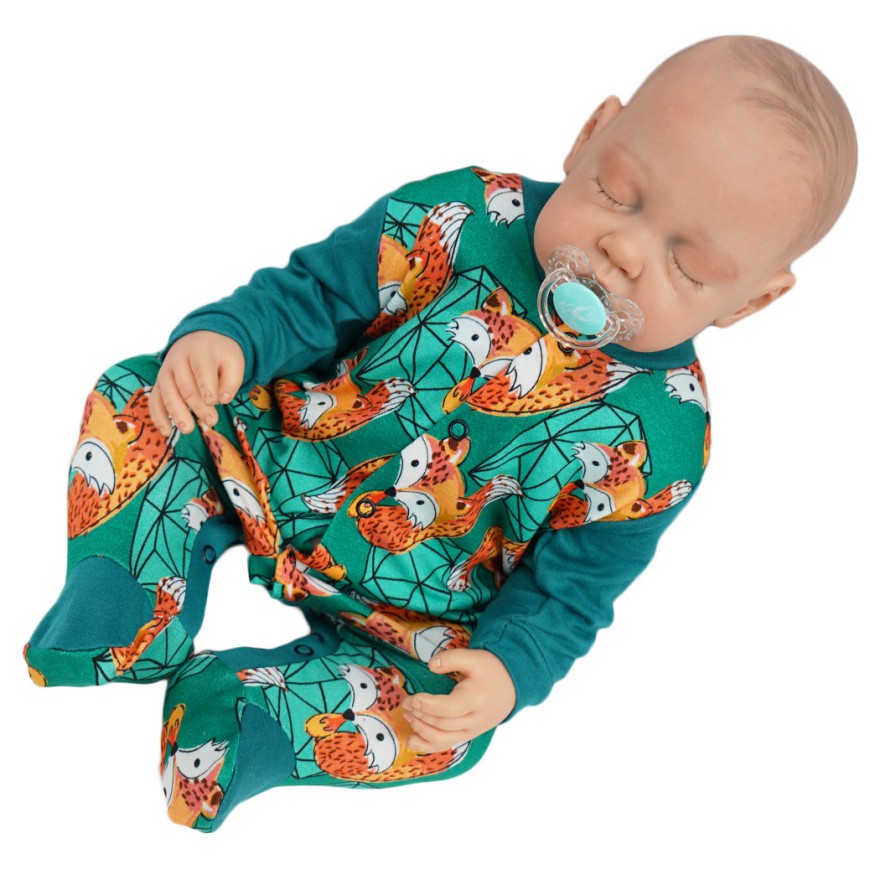 WCZEŚNIAK pajac pajacyk butelkowy w liski wzór 416