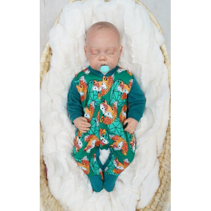 WCZEŚNIAK pajac pajacyk butelkowy w liski wzór 416