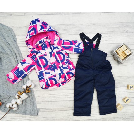 ZIMOWY KOMBINEZON dwuczęściowy AMARANT JELONKI kurtka + spodnie