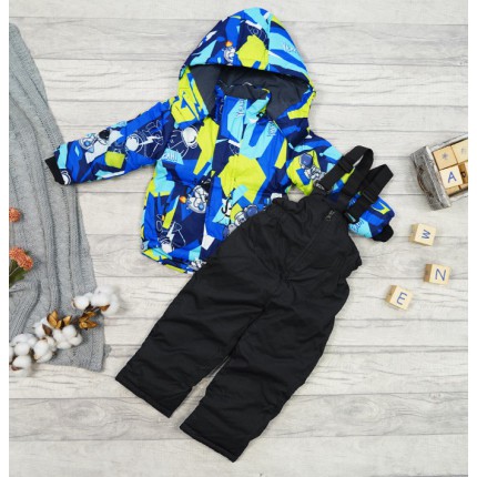 ZIMOWY KOMBINEZON dwuczęściowy błękit YEAH kurtka + spodnie