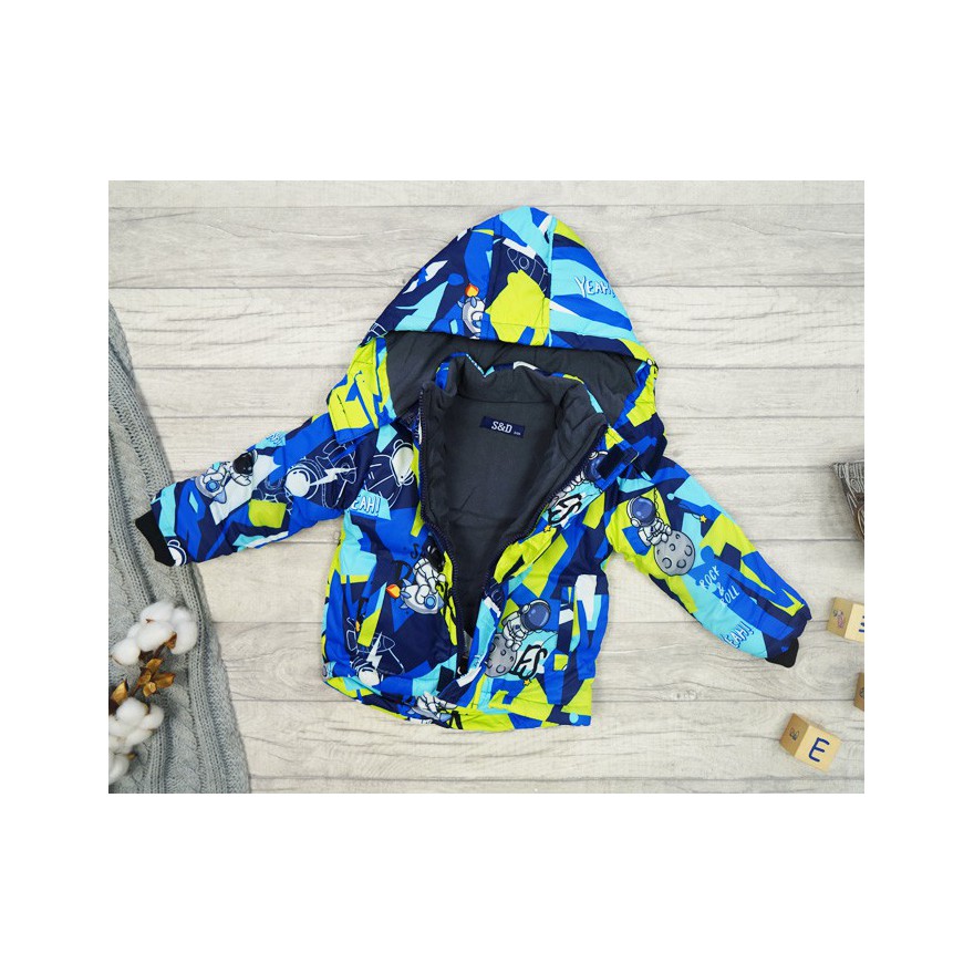 ZIMOWY KOMBINEZON dwuczęściowy błękit YEAH kurtka + spodnie