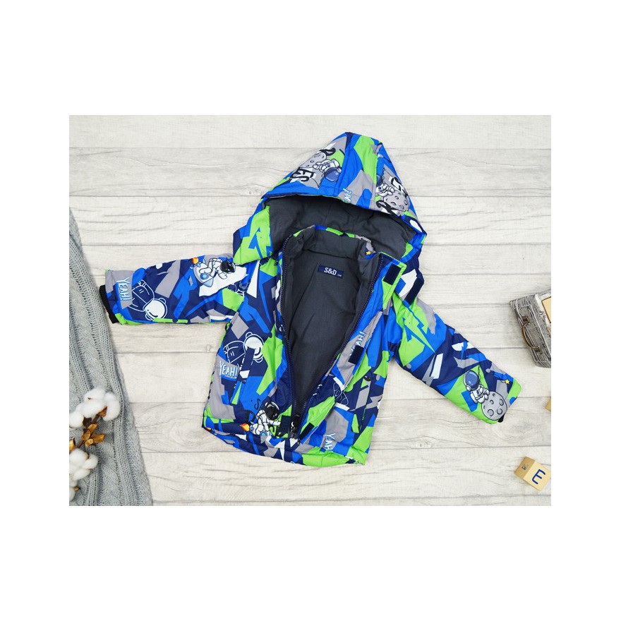 ZIMOWY KOMBINEZON dwuczęściowy szary YEAH kurtka + spodnie