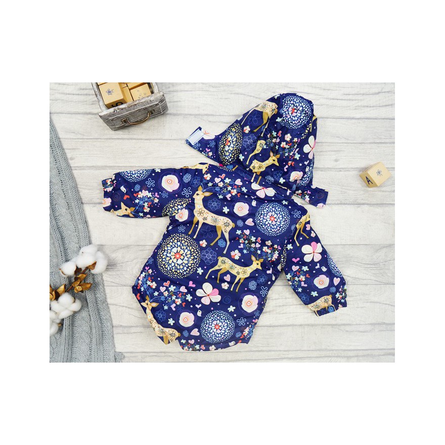 ZIMOWY KOMBINEZON dwuczęściowy GRANAT SARENKI kurtka + spodnie